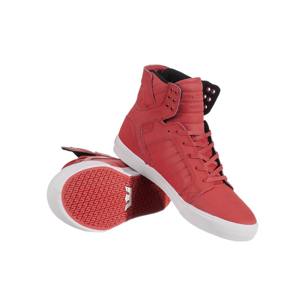 Baskets Montantes Supra SkyTop Rouge Chili Red Homme | AXH-11025181